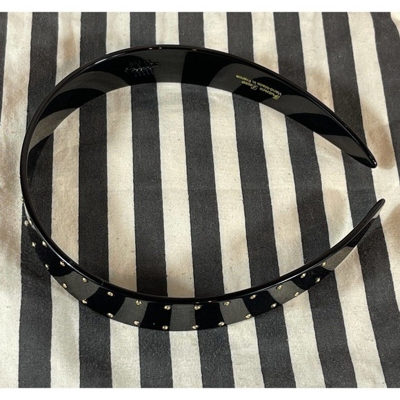NWOT FRANCE LUXE Studded Ultracomfort Headband - Black main image 5